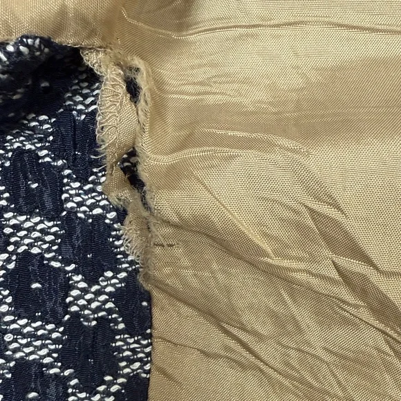 Moulinette Soeurs Embroidered Mesh Bodice Dress Navy Floral Lace Size 2 - Picture 14 of 14